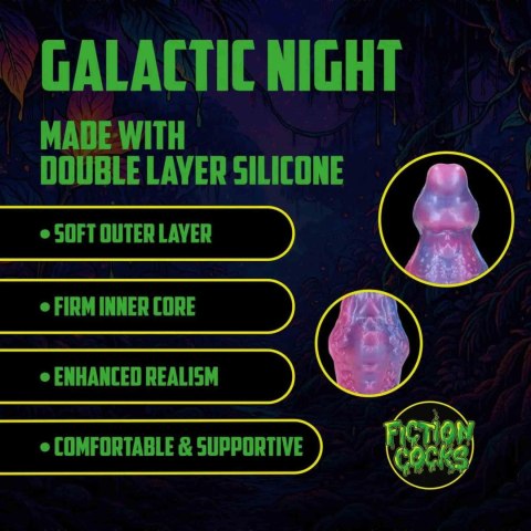 Galactic Night Fiend - Silicone Dildo - Purple