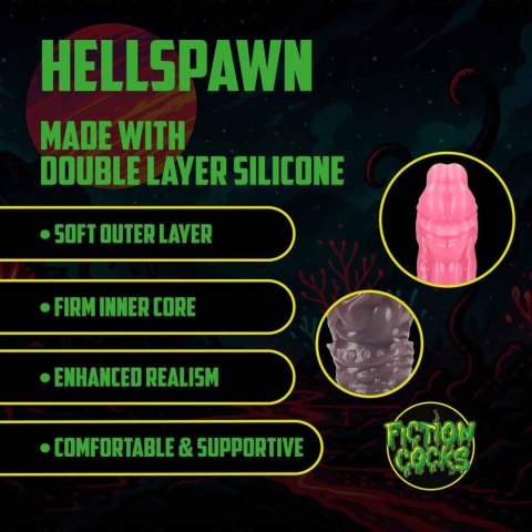 Hellspawn - Silicone Dildo - Red/Black