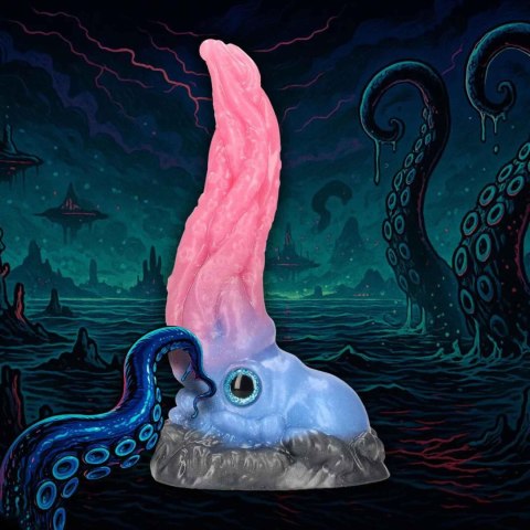 Kraken's Lick - Silicone Dildo - Blue/Red