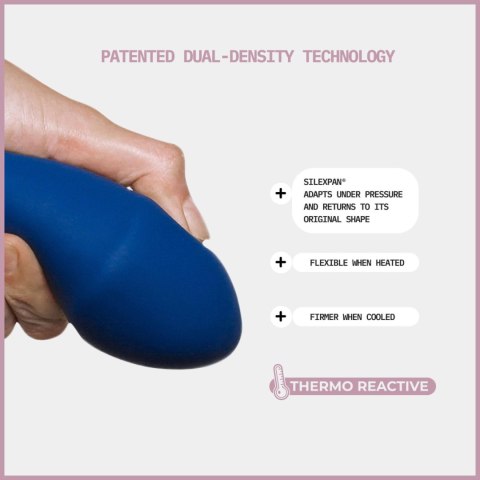 Adrien Lastic Hitsens 1 Blue - Dildo with Patented Dual-Density Technology & Extra-Strong Suction Base
