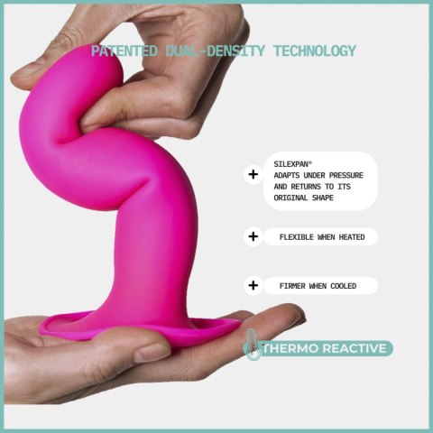 Adrien Lastic Hitsens 4 Pink - Dildo with Patented Dual-Density Technology & Extra-Strong Suction Base