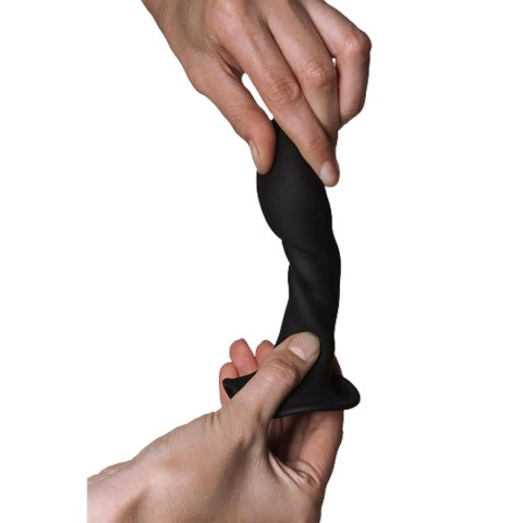 Adrien Lastic Hitsens 5 Black - Compact Dildo with Patented Dual-Density Technology & Extra-Strong Suction Base