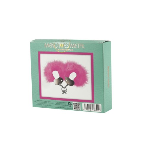 Adrien Lastic Feathered Handcuffs - Playful Couple Accessory with Soft Pink Feathers