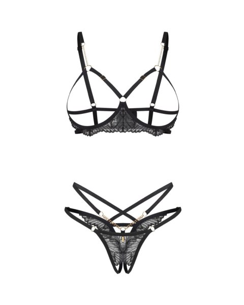 Matildea Black komplet 2-częściowy otwarty L/XL