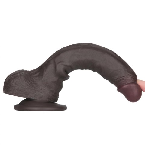 7.5'' Sliding Skin Pro II Dual Layer Silicone Dong (Black)
