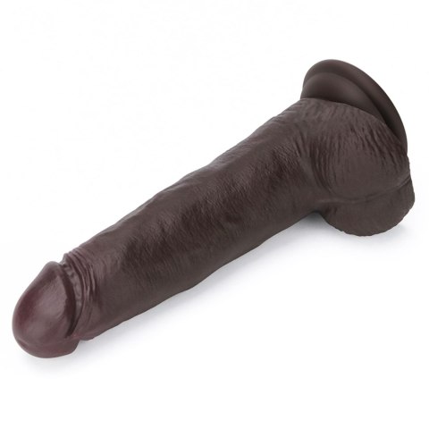 8.5'' Sliding Skin Pro II Dual Layer Silicone Dong (Black)