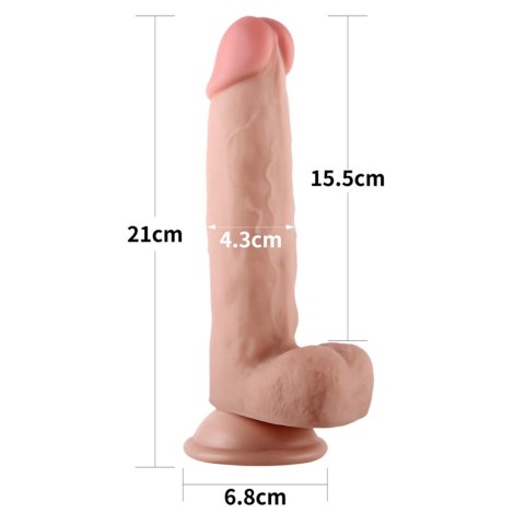 8'' Sliding-Skin Dildo