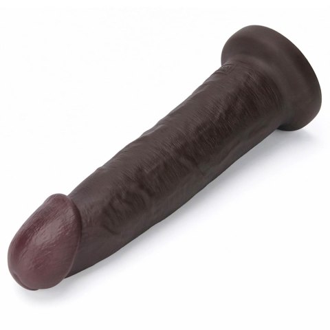 9'' Sliding Skin Pro II Dual Layer Silicone Dong (Black)