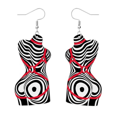 Body Abstract Wave Earrings