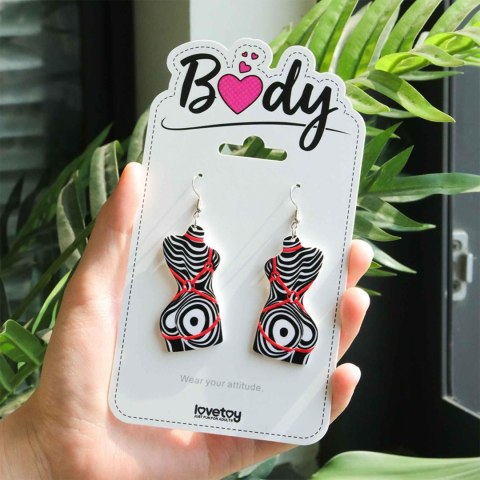 Body Abstract Wave Earrings