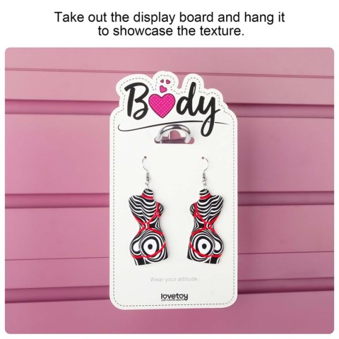 Body Abstract Wave Earrings