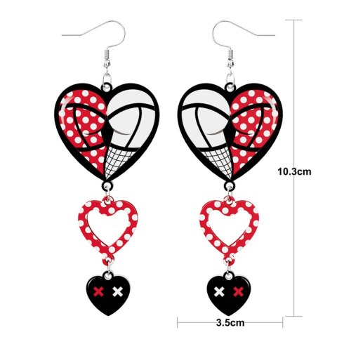 Body Triple Heart Earrings