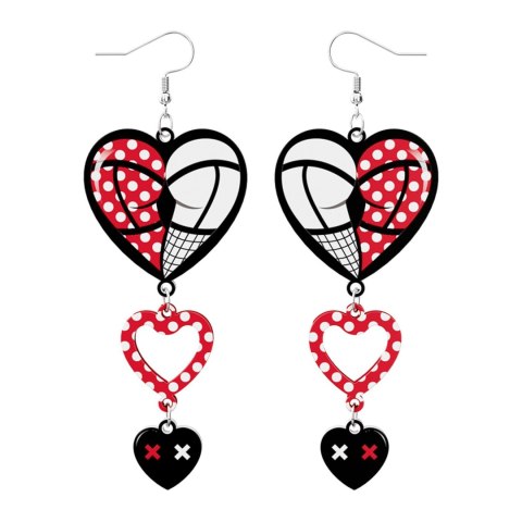 Body Triple Heart Earrings