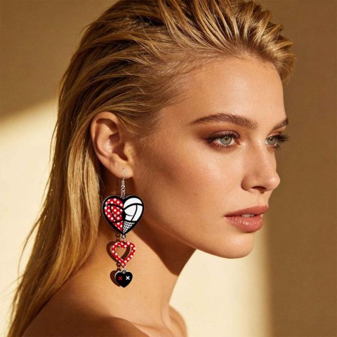 Body Triple Heart Earrings