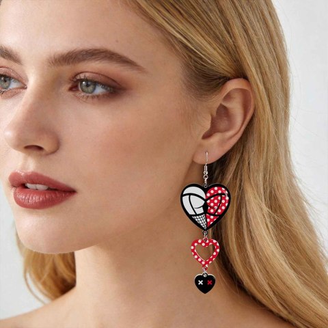 Body Triple Heart Earrings