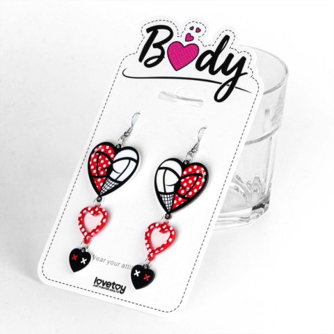 Body Triple Heart Earrings