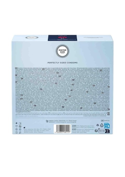 MISTER SIZE 60mm Condoms 3pcs
