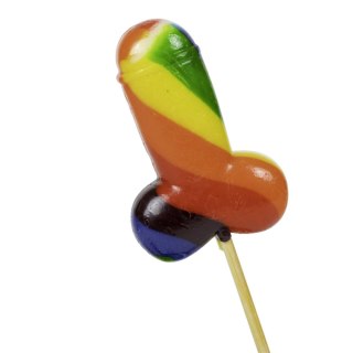 Sexy lizak tęczowy penisek