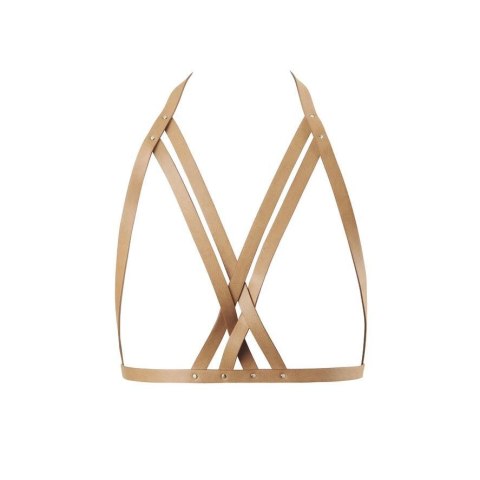 Bijoux Indiscrets - MAZE Halter Bra Harness Brown Bijoux Indiscrets - MAZE Halter Bra Harness Brown