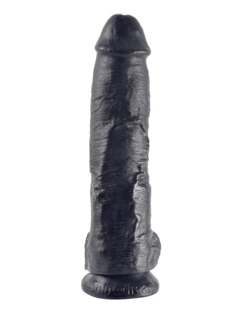 King Cock 10" Cock with Balls Black King Cock 10" Cock with Balls Black