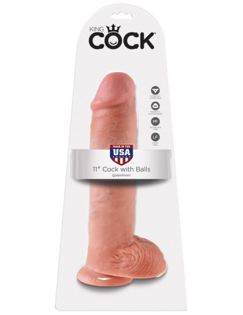 King Cock 11" Cock with Balls Flesh King Cock 11" Cock with Balls Flesh