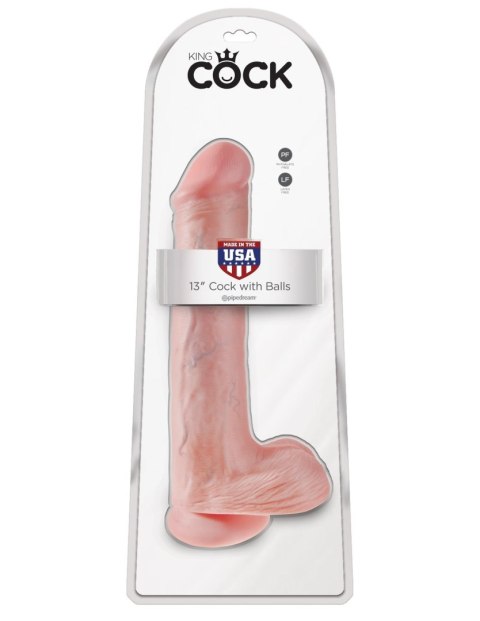 King Cock 13" Cock with Balls Flesh King Cock 13" Cock with Balls Flesh