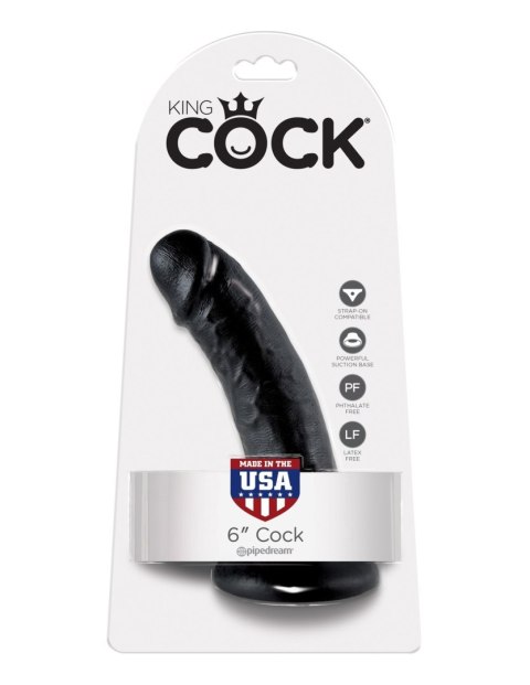 King Cock 6" Cock Black King Cock 6" Cock Black