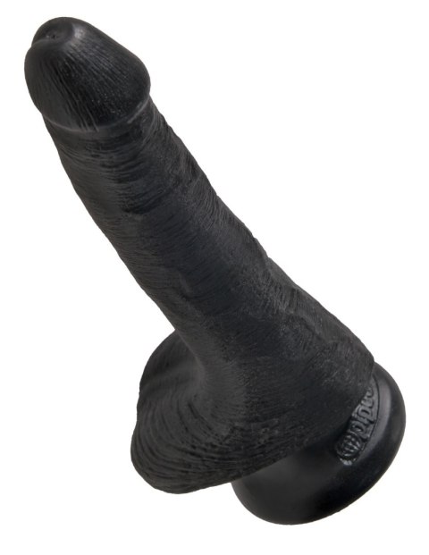 King Cock 6" Cock with Balls Black King Cock 6" Cock with Balls Black