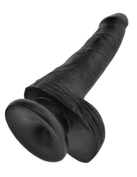 King Cock 6" Cock with Balls Black King Cock 6" Cock with Balls Black