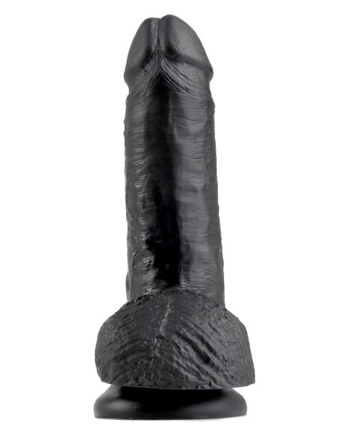 King Cock 7" Cock with Balls Black King Cock 7" Cock with Balls Black