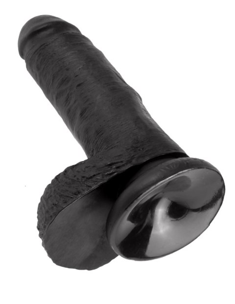 King Cock 7" Cock with Balls Black King Cock 7" Cock with Balls Black