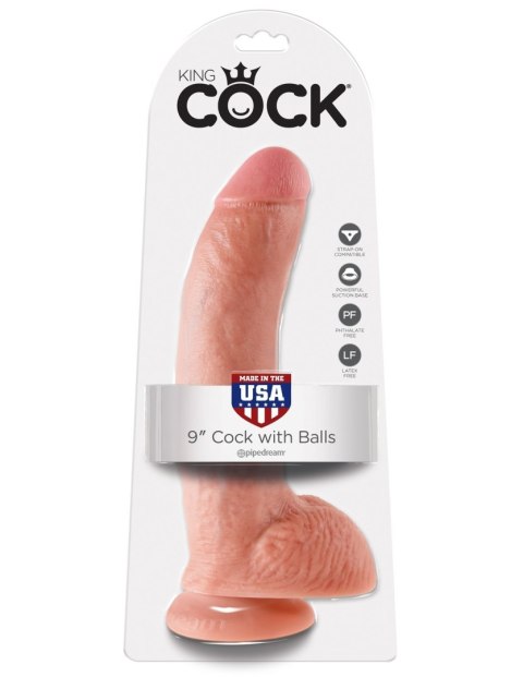 King Cock 9" Cock with Balls Flesh King Cock 9" Cock with Balls Flesh