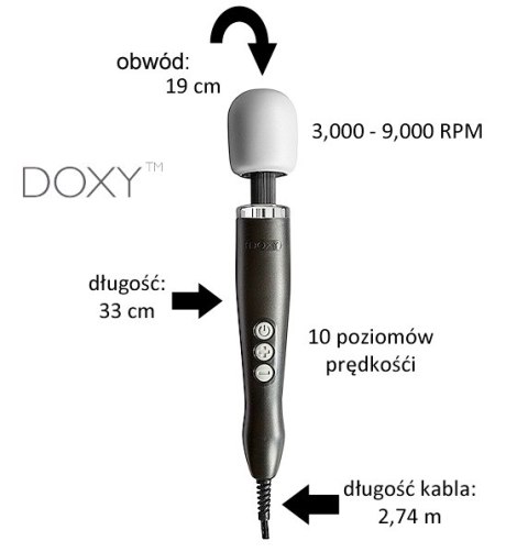 Masażer do ciała Doxy Original Massager Pink Masażer do ciała Doxy Original Massager Pink