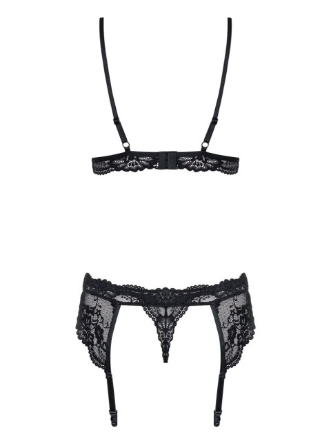 Obsessive 810-SEG komplet bielizny czarny S/M