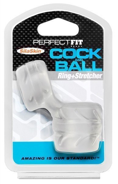 Perfect Fit SilaSkin Cock & Ball Clear Perfect Fit SilaSkin Cock & Ball Clear
