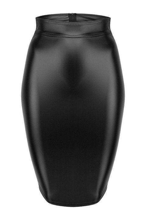 F152 Powerwetlook pencil skirt with long zipper M