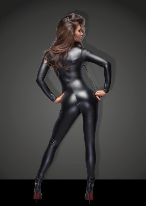 F162 Powerwetlook overall with leash and two-way zipper XL F162 Powerwetlook overall with leash and two-way zipper XL
