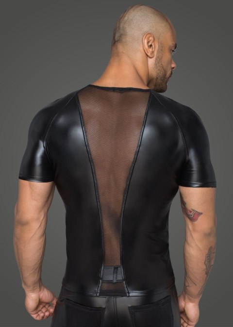 H056 Men's T-shirt made of powerwetlook with 3D net inserts L H056 Men's T-shirt made of powerwetlook with 3D net inserts L
