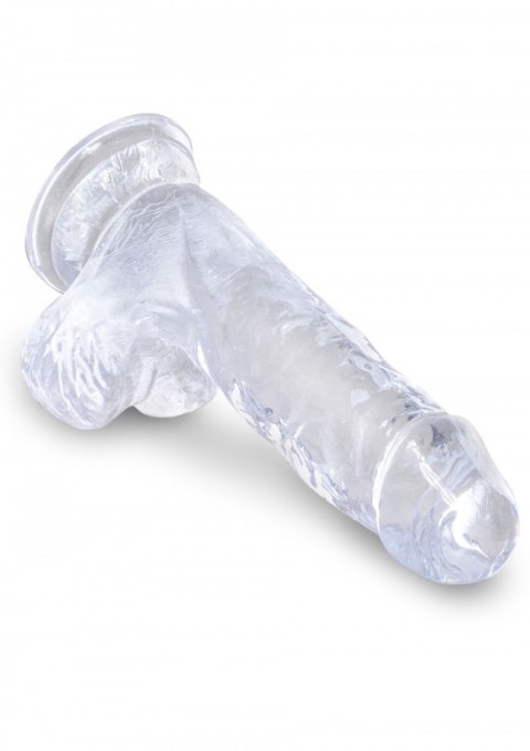 King Cock 5 Inch Cock with Balls Transparant King Cock 5 Inch Cock with Balls Transparant