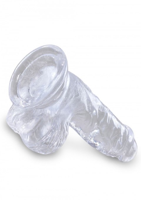 King Cock 5 Inch Cock with Balls Transparant King Cock 5 Inch Cock with Balls Transparant