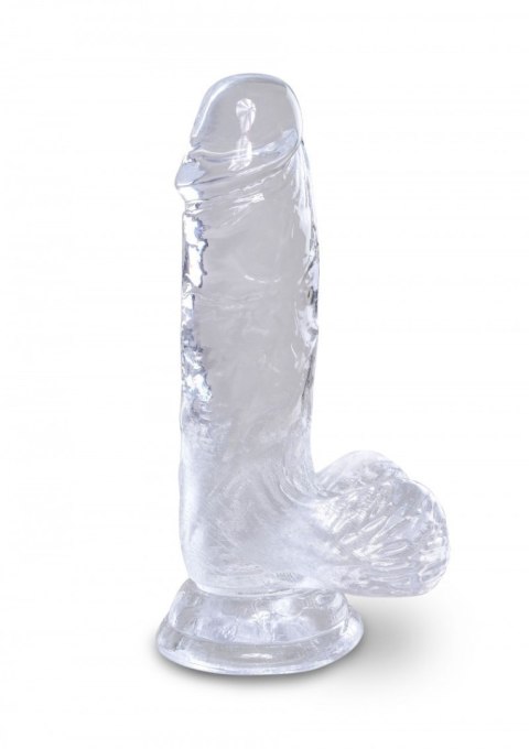 King Cock 5 Inch Cock with Balls Transparant King Cock 5 Inch Cock with Balls Transparant