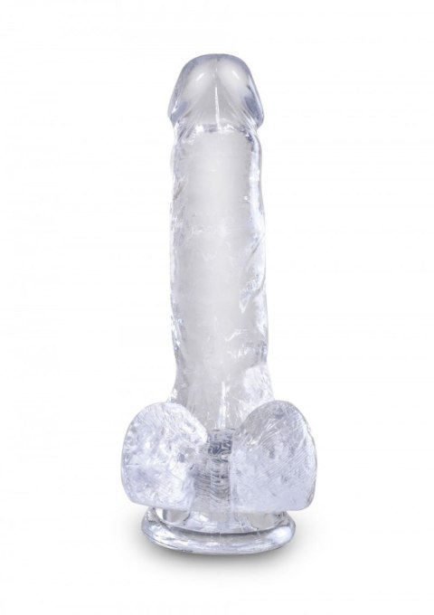 King Cock 6 Inch Cock with Balls Transparant King Cock 6 Inch Cock with Balls Transparant