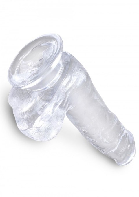 King Cock 6 Inch Cock with Balls Transparant King Cock 6 Inch Cock with Balls Transparant