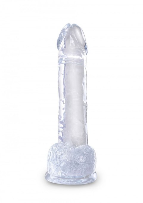 King Cock 7 Inch Cock with Balls Transparant King Cock 7 Inch Cock with Balls Transparant