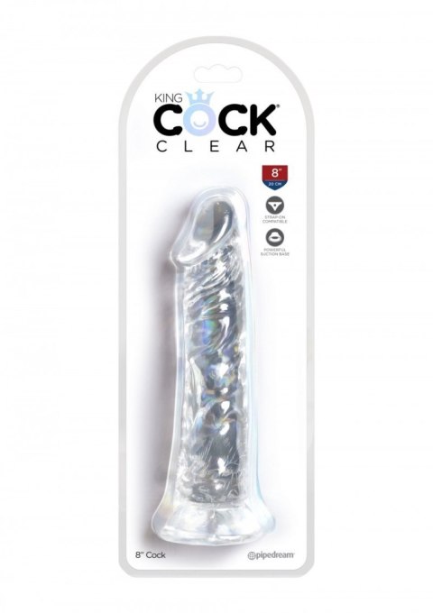 King Cock 8 Inch Cock Transparant King Cock 8 Inch Cock Transparant