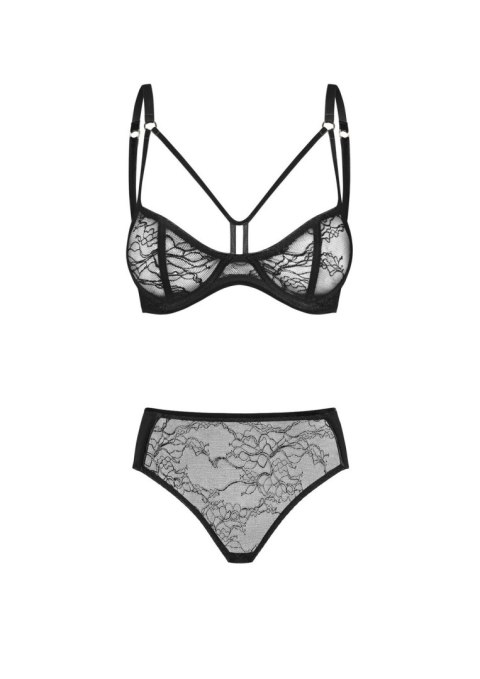 Petitenoir Set out of balconette bra and lace brief S Petitenoir Set out of balconette bra and lace brief S