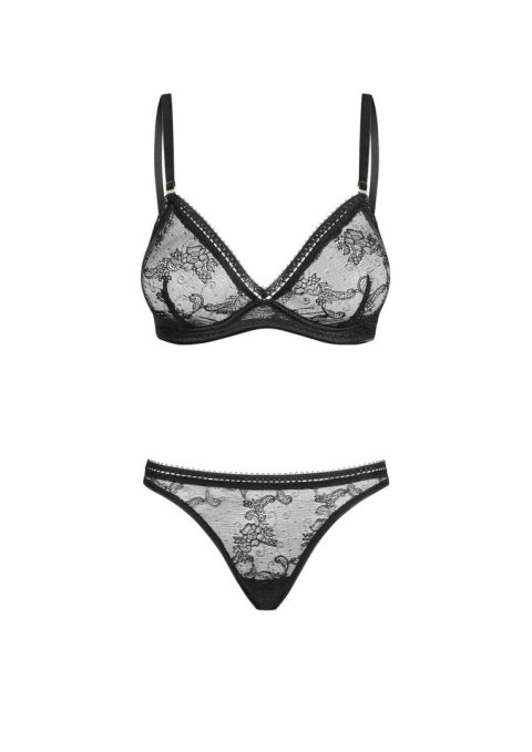 Petitenoir Set out of plunge underwired bra and thong S Petitenoir Set out of plunge underwired bra and thong S
