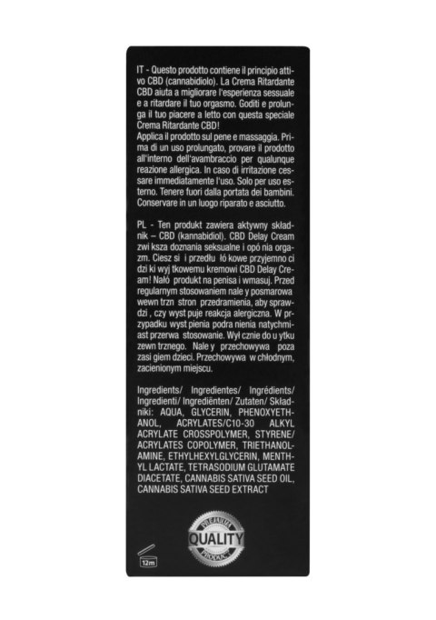 Shots CBD Cannabis Delay Gel 50 ml