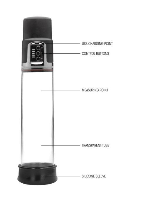 Shots Pumped Premium Rechargeable Automatic Pump Transparent Shots Pumped Premium Rechargeable Automatic Pump Transparent
