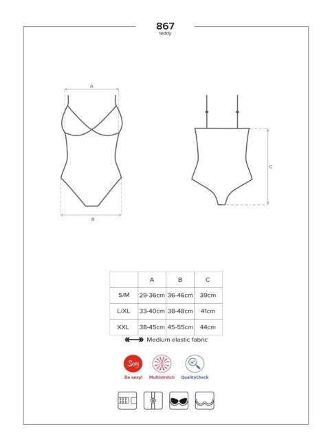 867-TED-1 body czarne L/XL 867-TED-1 body czarne L/XL
